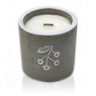 Concrete Soy Wax Candle - BERRYS Juniper & Sweet Gin