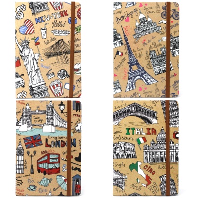 Cotton Note Book - City Scapes